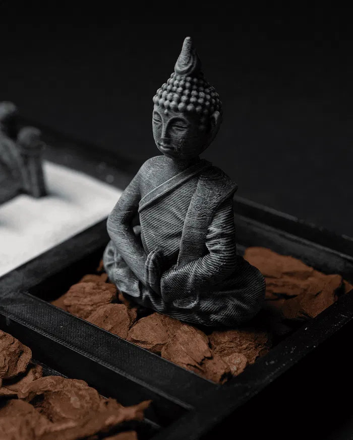 Jardin zen décoratif complet avec sable