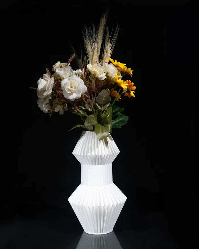 Vase décoratif design géométrique