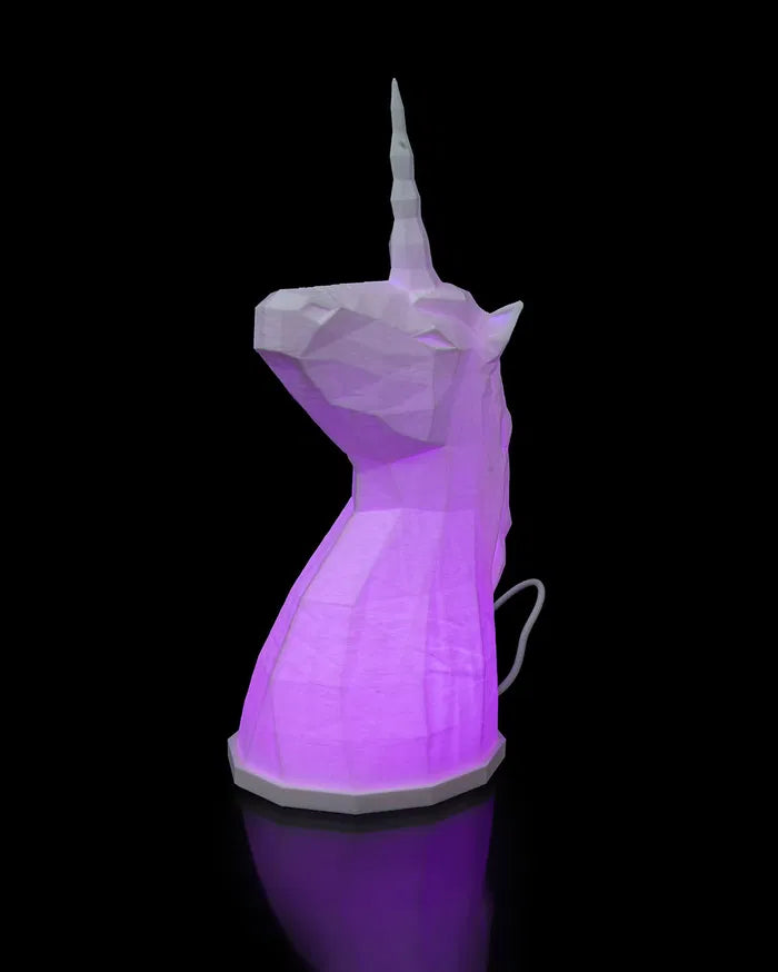 Lampe Licorne Low Poly