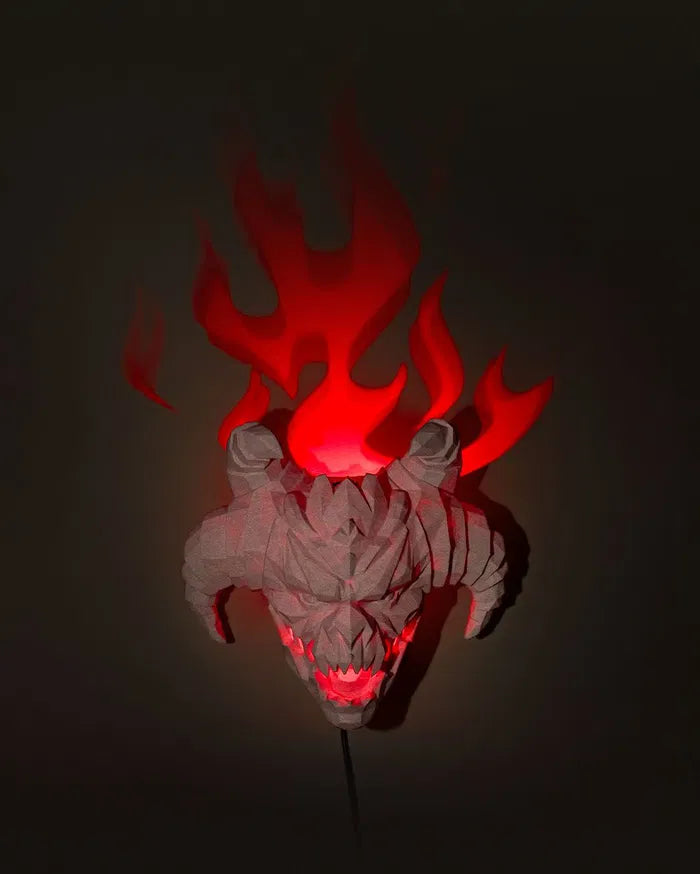 Lampe 3D Tête de démon