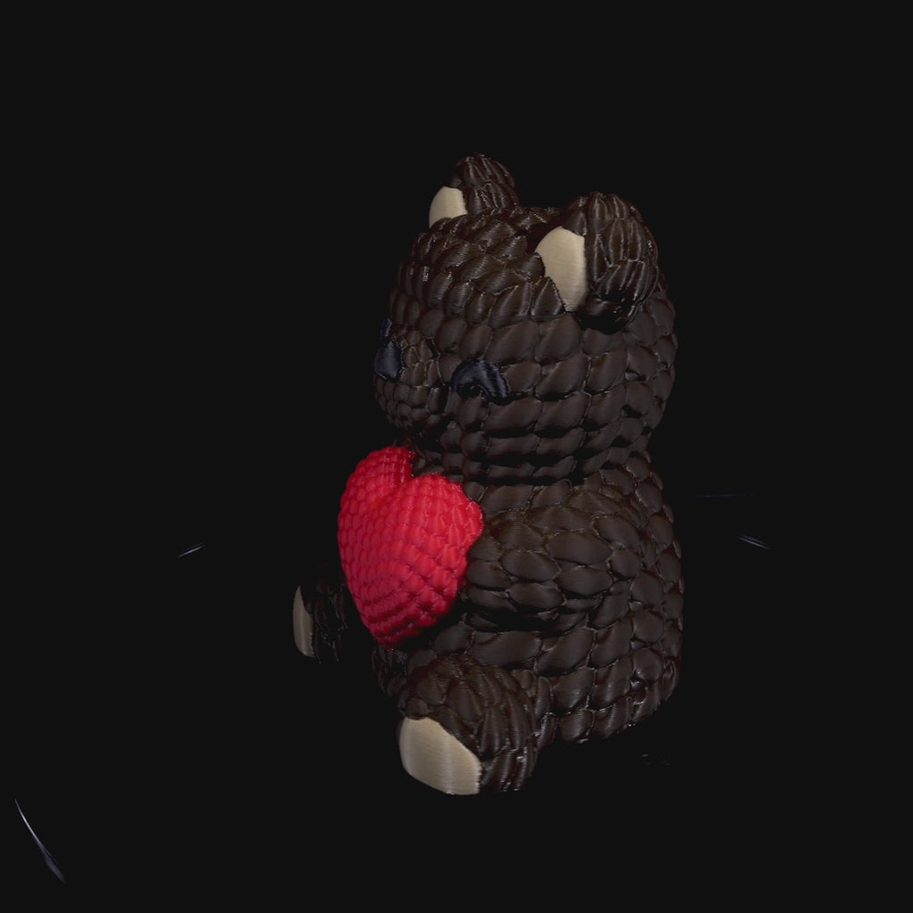 Pot décoratif ours cœur