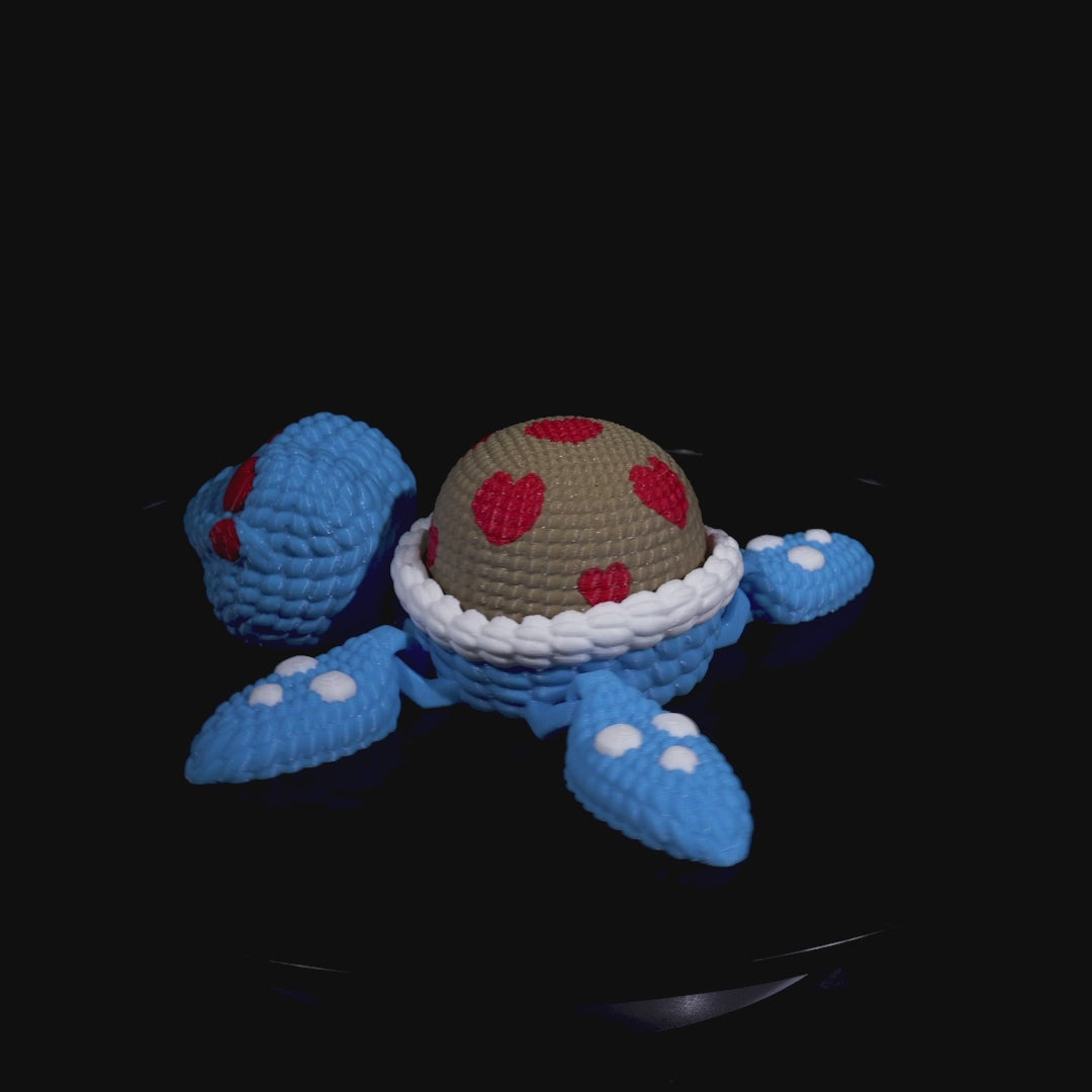 Pot décoratif tortue cœur