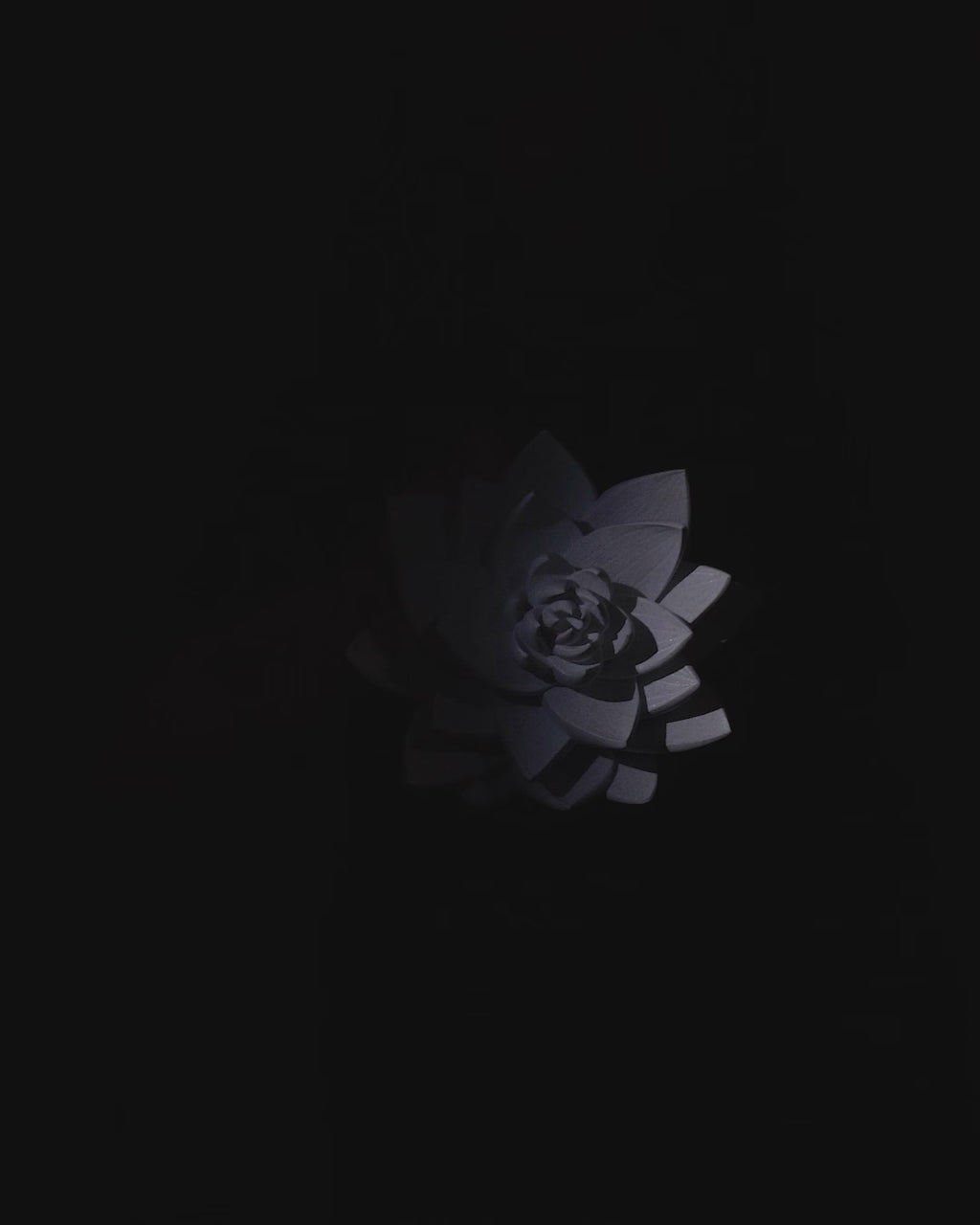 Lotus Lumineux – Lampe Murale Zen en Impression 3D