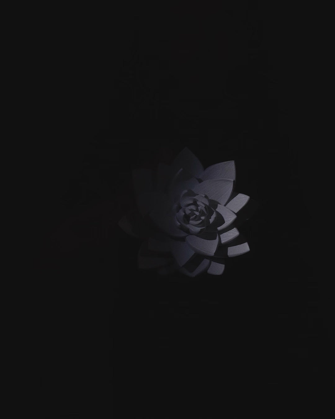 Lotus Lumineux – Lampe Murale Zen en Impression 3D