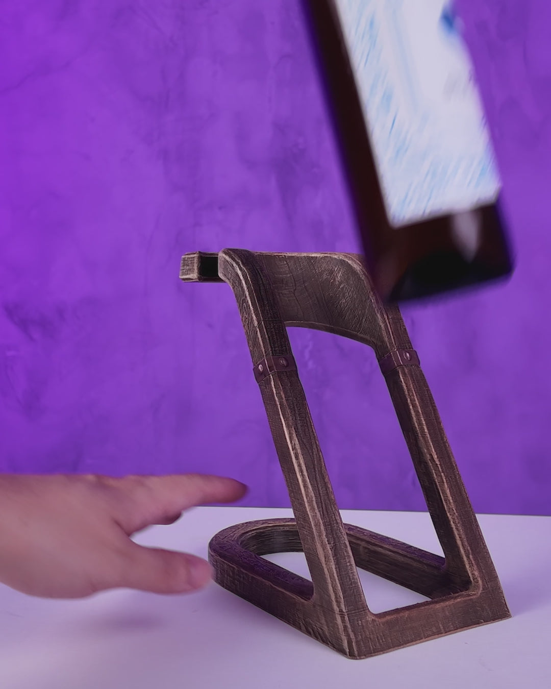 Support à verre et bouteille – Design chêne