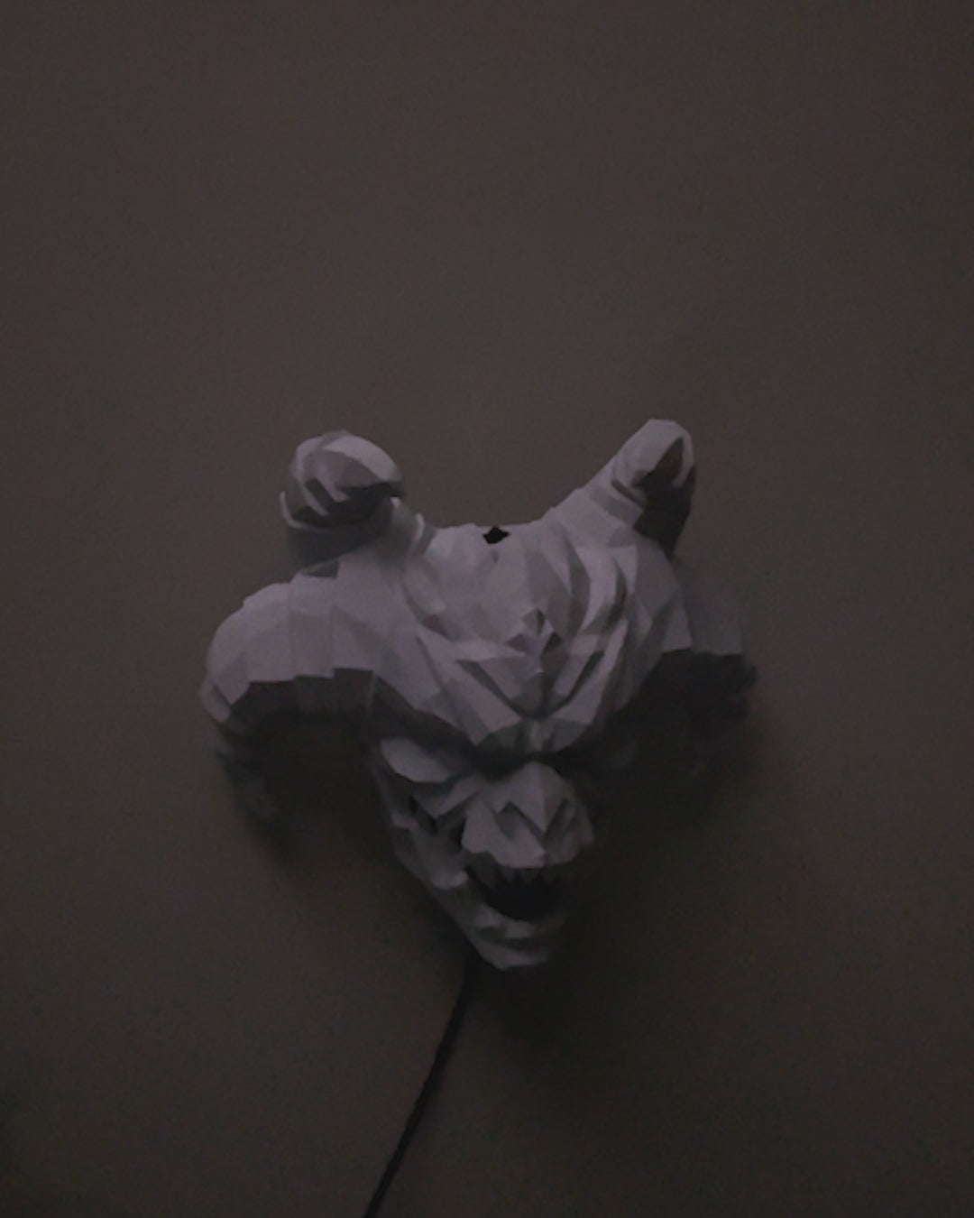 Lampe 3D Tête de démon