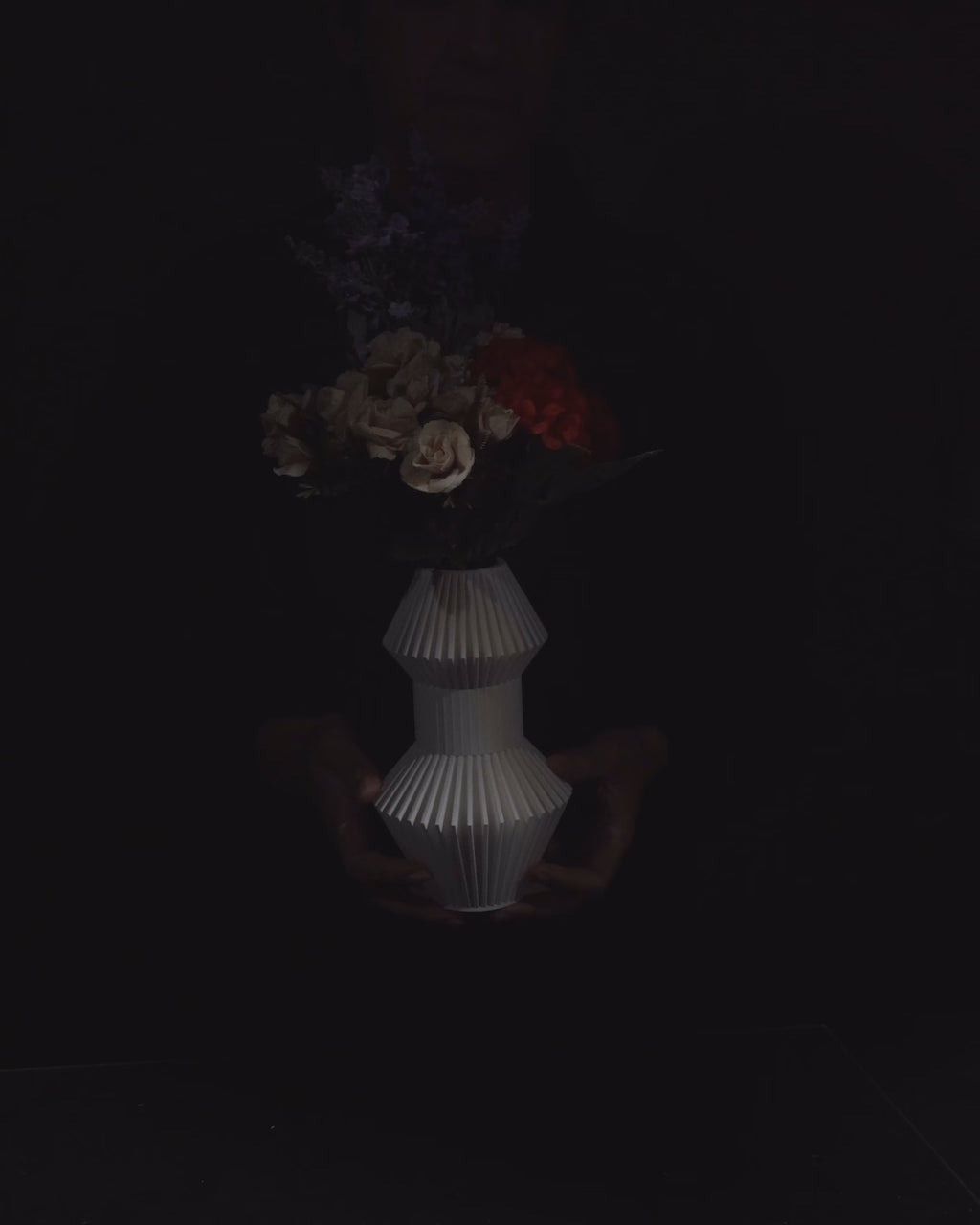 Vase décoratif design géométrique