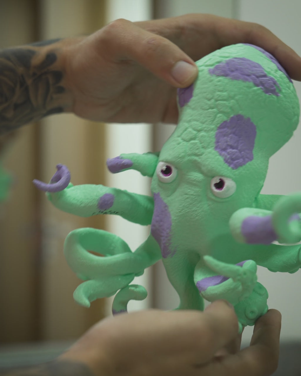 Porte-brosse à dents Pieuvre mural