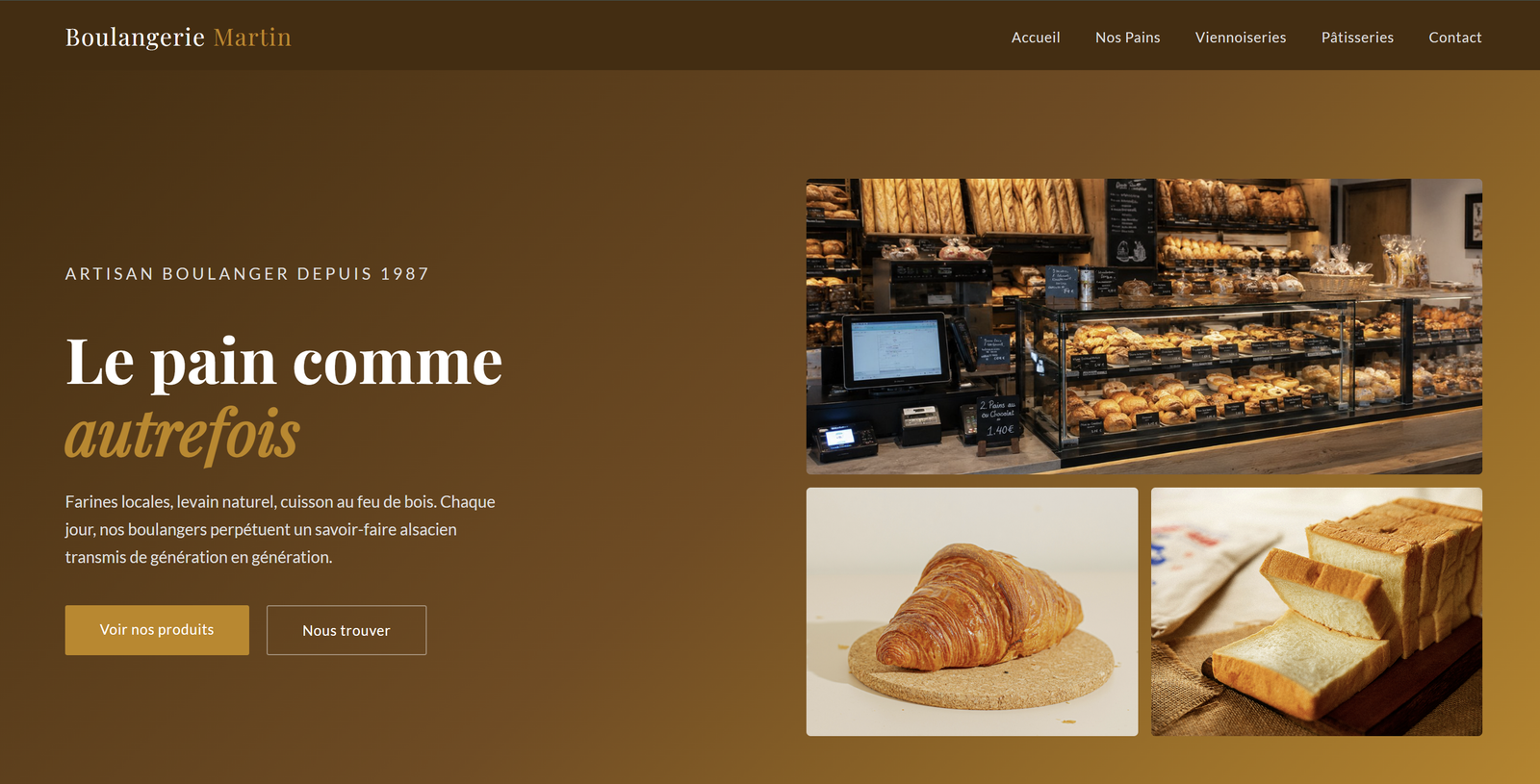Réalisation site internet client 1